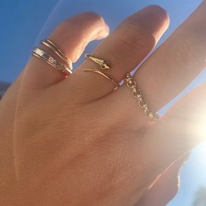 Gold snake ring